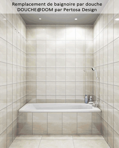 votre douche a la place de votre baignoire